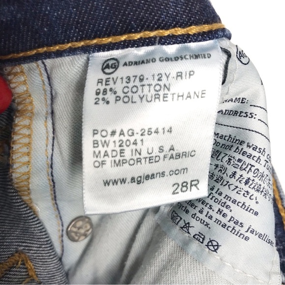 AG ADRIANO GOLDSCHMIED The Farrah Skinny Distressed Jeans 28R - Picture 9 of 11